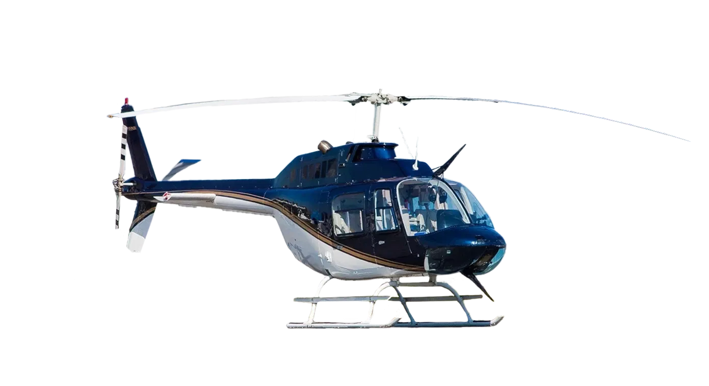 Luxury flights with helicopter Bell 206