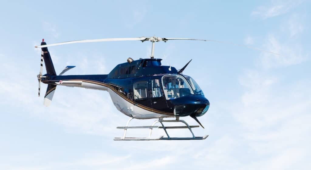 Luxury flights with helicopter Bell 206