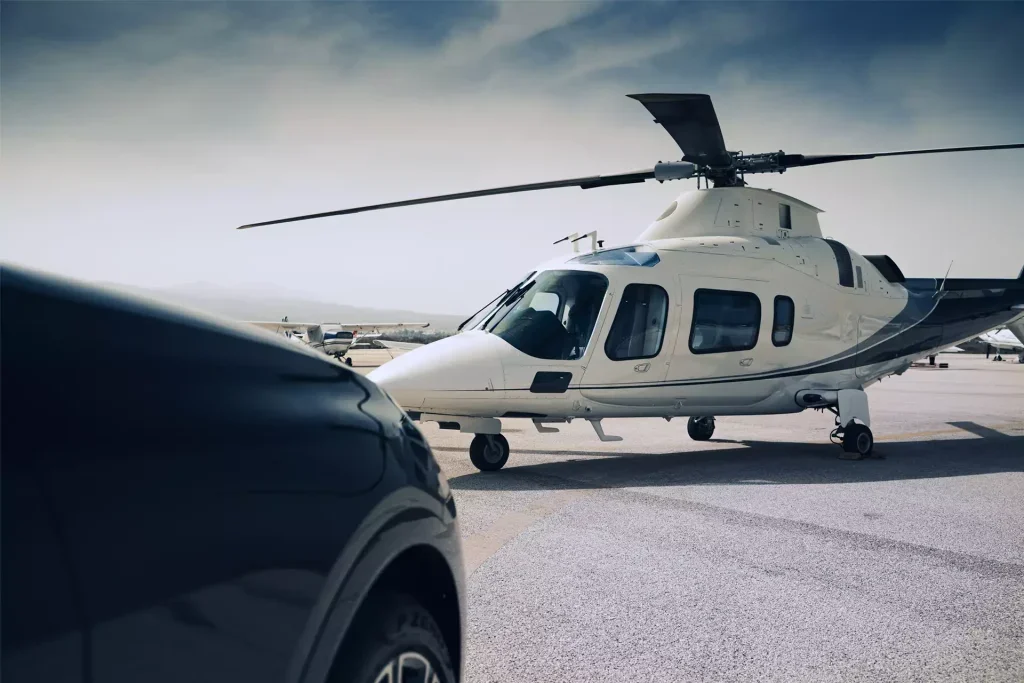 Luxury flights with helicopter Agusta A109 Power Elite