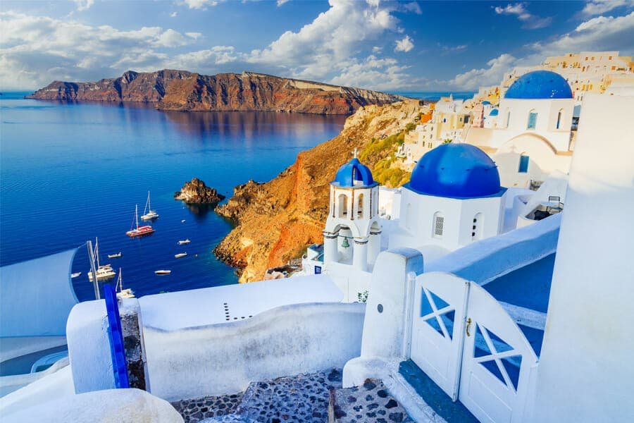 Fly with us to Santorini